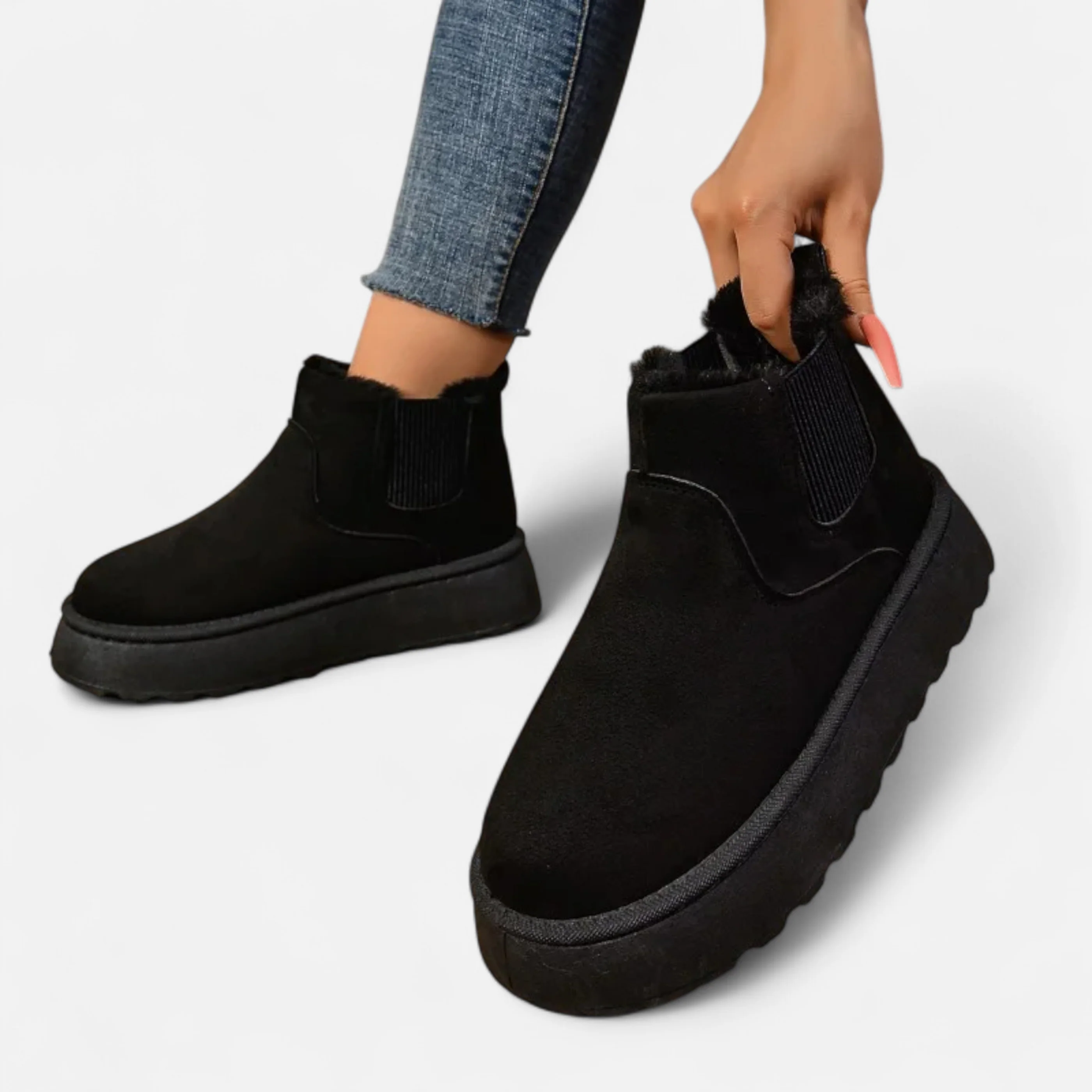 Westlyn™ | Women’s Short Plush Platform Ankle Boots